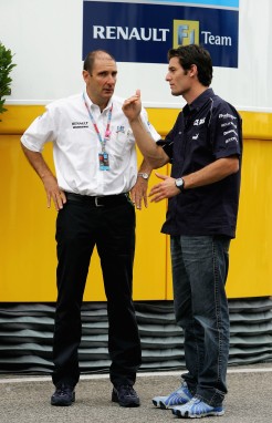 Bruno and I in the F1 paddock in 2006.