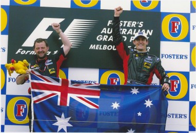 The famous (and only) shot of me on the Albert Park podium.