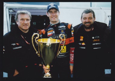 Racing with Arrows in 2000, thanks to EJ’s introduction to Stoddy (Right).