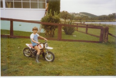 Me in 1984; when I got my first taste of F1 as a little tacker.