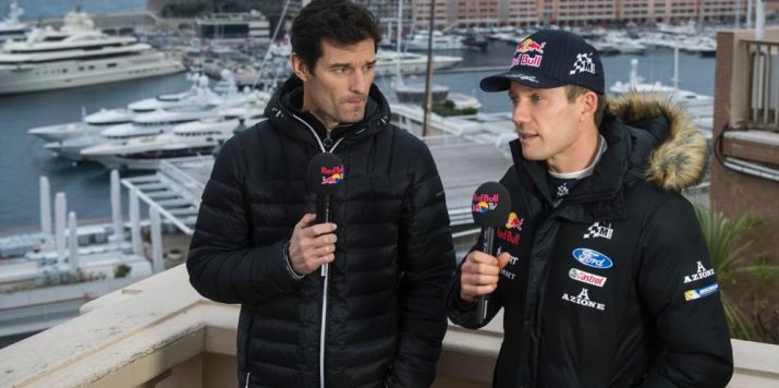 Mark interviewing Sebastien Ogier